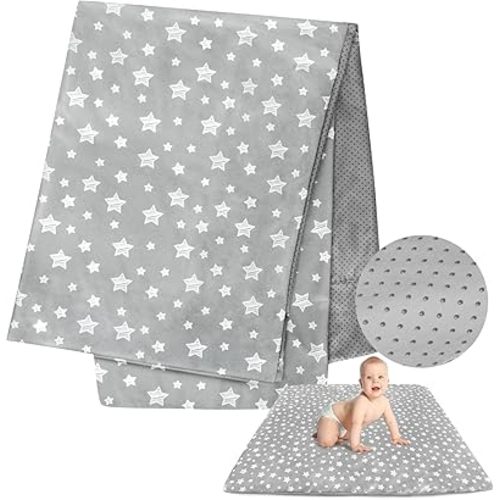 Baby Playpen Mat Cover (Only Cover) - Non Slip Waterproof Protector, Fits 50" X 50"