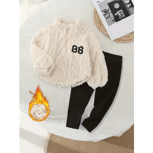 girls' fall winter long sleeve knit letter pattern black - Temu Canada