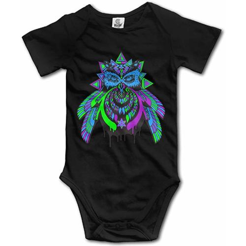 Baby Onesie DJ Bassnectar Owl Wallpaper Design Funny Toddler Clothes
