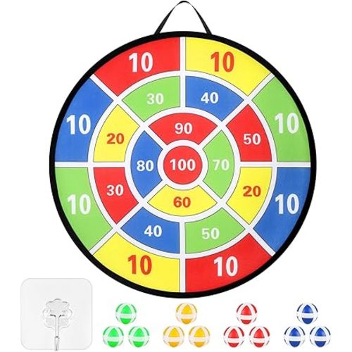 Accmor 29" Large Dart Board for Kids, Kids Dart Board with Sticky Balls, Backyard Outdoor Games Birthday Gifts for 3 4 5 6 7 8 9 10 11 12 Year Old Boys Girls