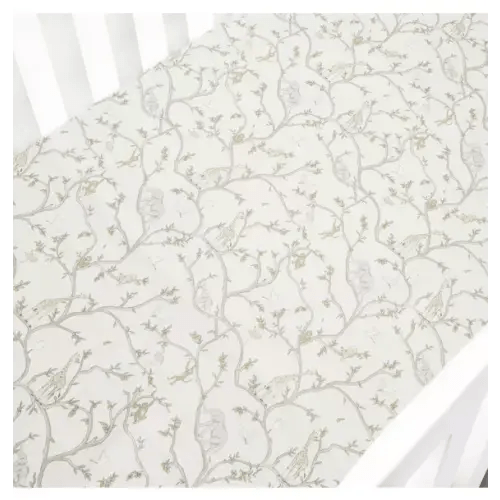Brands We Love Animal Parade Crib Sheet - Ivory by Janie and Jack