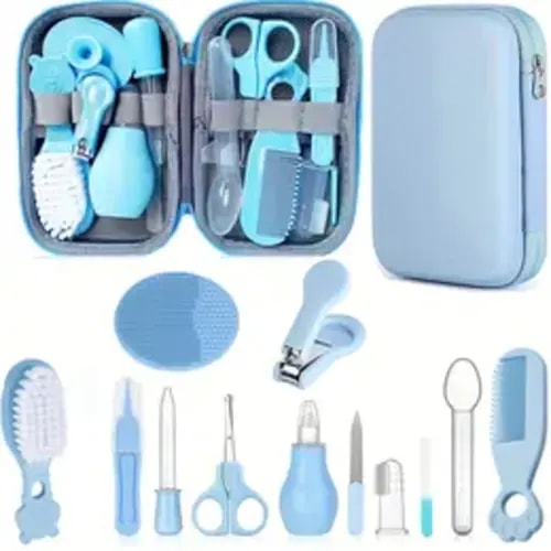 Baby Care Kit Set for Mummy, 13pcs/12pcs/10pcs Infant Safety Care Set, Includes Comb, Nail Clipper, Infant Nail Clippers, Nose Aspirator, Essential for Newborns - TikTok Shop