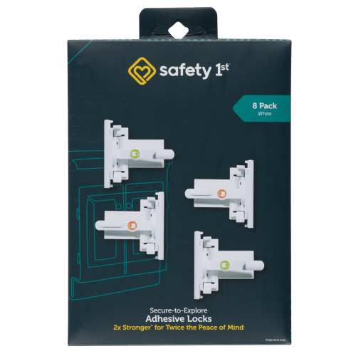 Secure-to-Explore Adhesive Locks (8 pack)