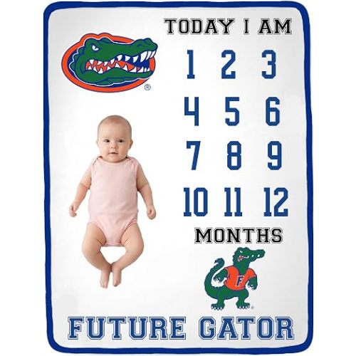 Florida Gators Collegiate Licensed Baby Milestone Photo Prop Blanket