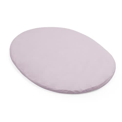 Stokke Sleepi Mini Fitted Sheet V3, Lavender - Compatible with Sleepi Mini Mattress V3 - Washable - 100% Fine Cotton Percale