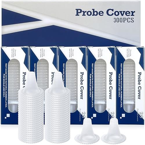 300X Ear Thermometer Probe Covers, for All Braun Thermometer Ear Covers, Lens Filters, Refill Caps,Disposable Ear Thermometer Covers (300)