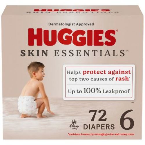 Huggies Skin Essentials Luxury Diapers – (Select Size and Count)