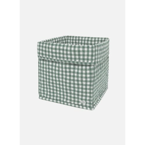 MINI GINGHAM - Sage Quilted Storage Box – Heather Taylor Home