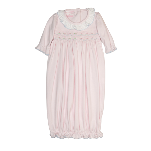 Petit Bebe Ellie Pink Smocked Sack - Spoiled Sweet Boutique - Spoiled Sweet Boutique