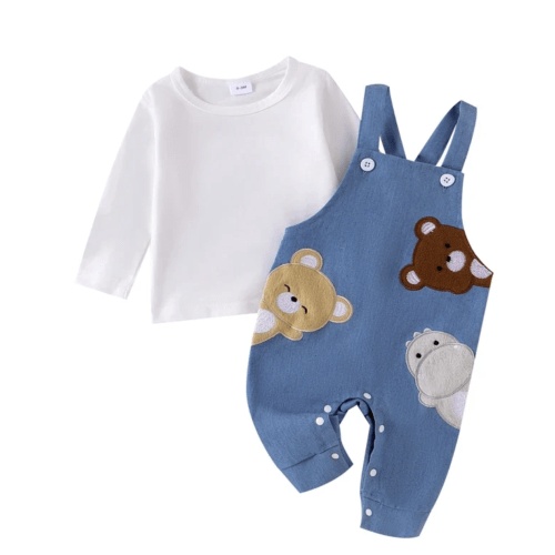 FRIENDS Overalls Outfit - Hazel & Bo