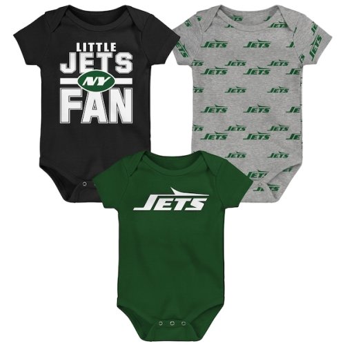 New York Jets Outerstuff Newborn Little Tike 3-Piece Bodysuit Set