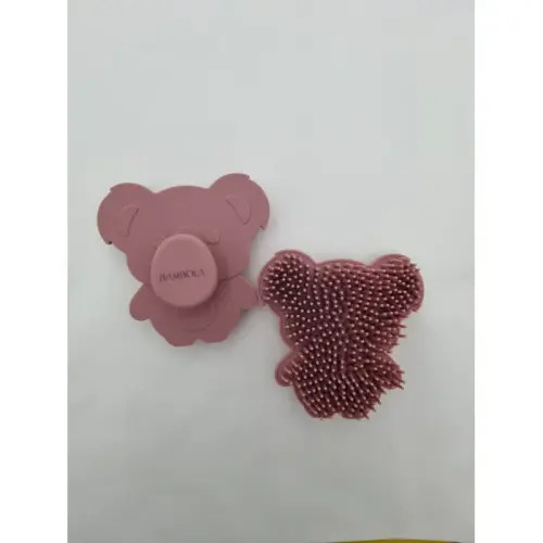 Bambola The Label Koala Soft Bristled Silicone Brush - Rose | Baby Bunting AU