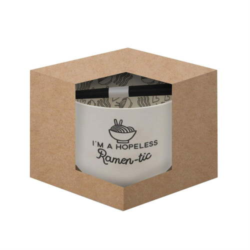 Enesco 6002424 Our Name is Mud “Ramen-Tic” Bowl, 5 Inches, White