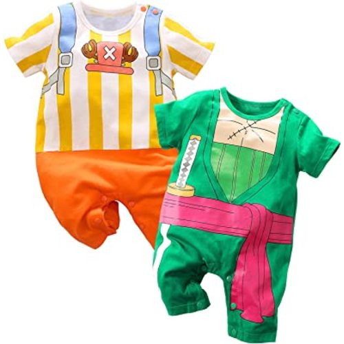 2 Pack Newborn Baby Boy Girl Romper Infant Anime Onesie Toddler Halloween Cosplay Jumpsuit Outfit Clothes