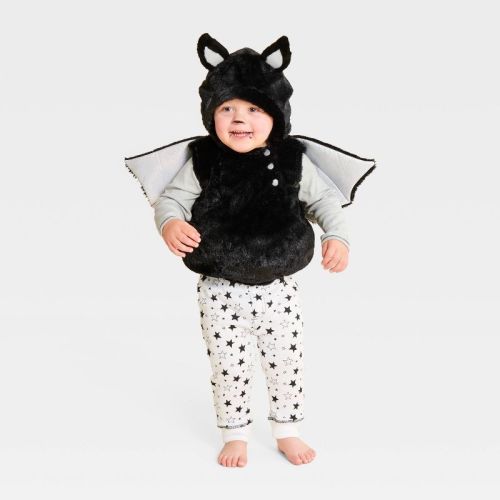 Infant and Toddler Bat Halloween Costume Pullover - Hyde and EEK! Boutique™ Black