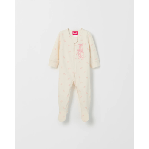 Barbie Organic Cotton Baby Zip Coverall | Target Australia