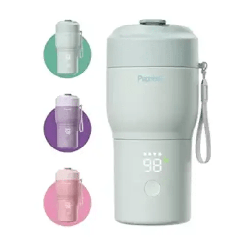 Papablic Pro Portable Bottle Warmer for Travel – 3X Faster Heating, 5 Temp Settings, Baby Milk & Formula Warmer On the Go, Long Battery Life, Mint Green