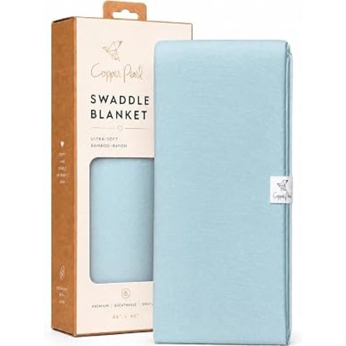 Copper Pearl Swaddle Blankets for Newborns | Soft Stretchy Receiving Blankets for Boys and Girls | Large 46 x 46 Inch Baby Blankets | Lightweight and Breathable Swaddles | Sonny