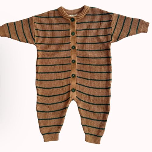 Cameron Jumpsuit in Brown Sugar Stripe – Winnie + Crew