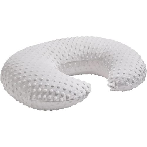ESEN Nursing Pillow and Body Positioner for Breast Feeding and Bottle Feeding, Ultra Soft Baby Breastfeeding Pillows with Removable Nursing Pillow Cover for More Support for Mom and Baby (Beige)
