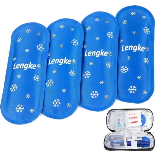 SUNMON Diabetes Ice Packs 4 Pcs for Insulin Cooler Travel Case
