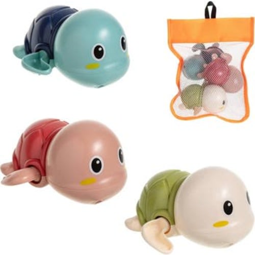 Floating Turtle Wind Up Bath Toy 3-Piece Set