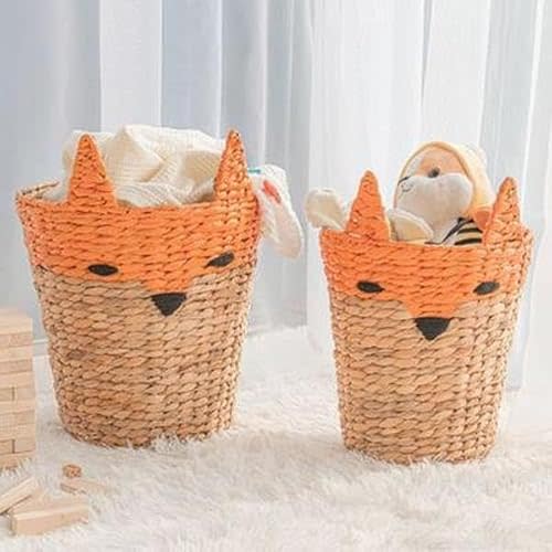 Round Fox Baskets Natural - Set of 2