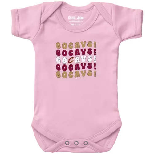 Cleveland Cavaliers Chad & Jake Newborn & Infant Groovy Bodysuit - Light Pink