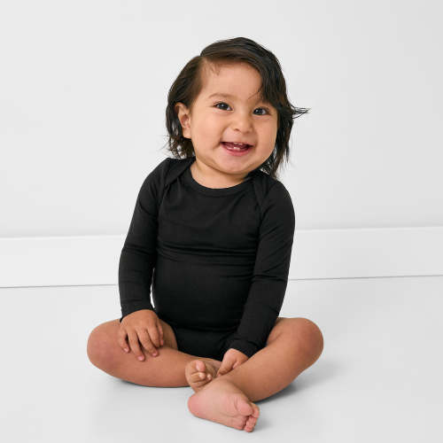 Black Long Sleeve Bodysuit - Little Sleepies