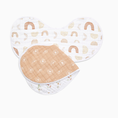 Classic Cotton Muslin Burpy Bibs (2 Pack) - Keep Rising