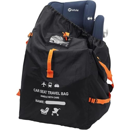 Clearworld Car Seat Travel Bag for Air Travel, Durable Gate Check Bag for Airport,Foldable Baby Stroller Travel Carry Bag, Fits Car Seats, Infant Carriers & Booster,Universal Size