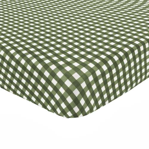 Crib Sheet in Gingham Fir