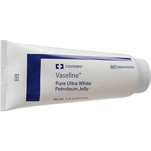 Vaseline Pure Ultra White Petroleum Jelly, Kendall, 3-Pack, 3.25 oz. Each
