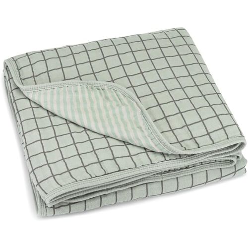 Parker Baby Muslin Blanket | 100% Soft Cotton Toddler Quilt & Baby Muslin Swaddle | Gender Neutral Design 47" x 47" Blanket