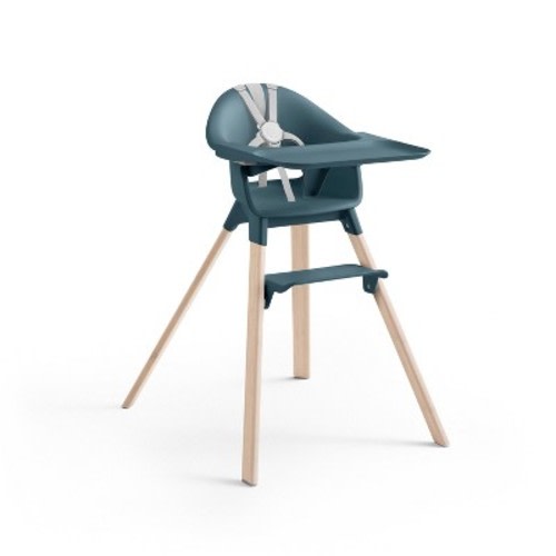 Stokke Clikk High Chair All-in-One with Tray & Harness - Fjord Blue