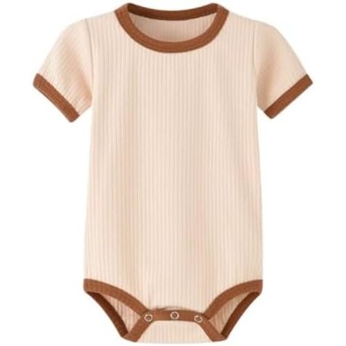 Unisex Baby Short-sleeve Bodysuit, Organic Cotton Baby Clothes for Infant
