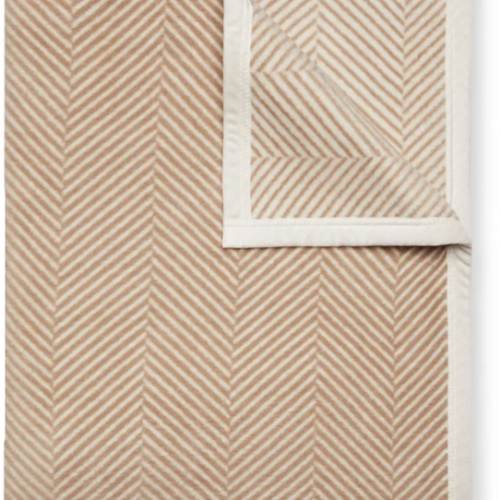 Harborview Herringbone Tan Blanket