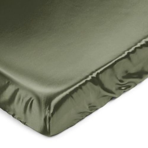 Sweet Jojo Designs Boy or Girl Gender Neutral Unisex Satin Fitted Crib Sheet Woodland Camo Solid Green