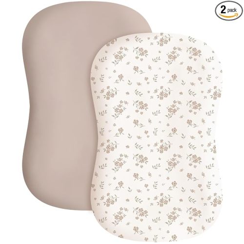Konssy 2 Pack Baby Lounger Cover, Stretchy Infant Slipcover, Covers Only