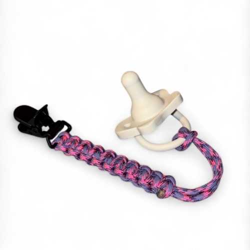 Handcrafted Paracord Pacifier Clip/Holder