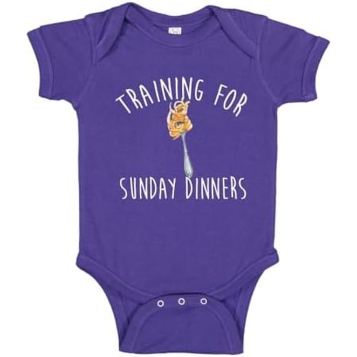 Training for Sunday Dinners Pasta Baby One Piece Bodysuit Or Toddler Shirt Cute Spaghetti Italian Baby Gift