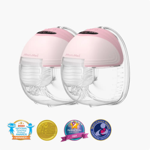 S21 Double Wearable Breast Pump-Aurora Pink