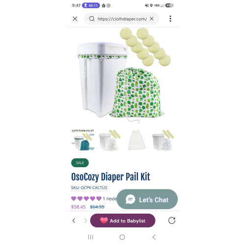 OsoCozy Cloth Diaper Pail Kit – Odor-Control Diaper Storage Solution | ClothDiaper.com – ClothDiaper.Com