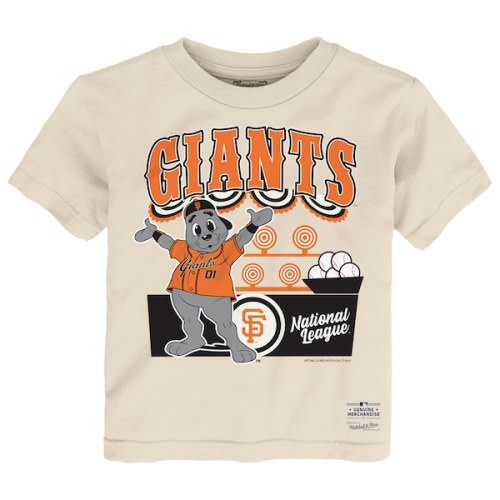 Toddler San Francisco Giants  Mitchell & Ness Cream Step Back Up T-Shirt