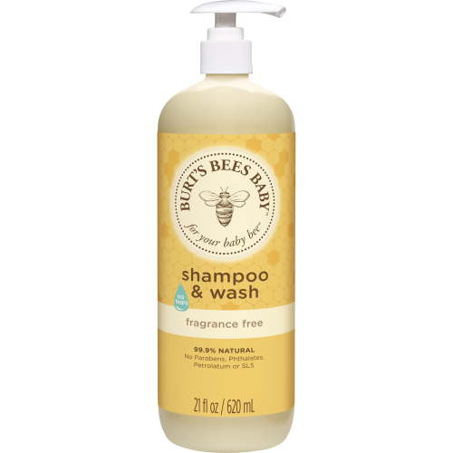 Burt's Bees Baby Shampoo & Wash, Fragrance Free & Tear Free, 21 fl oz