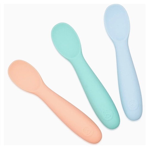 Baby-Led Weaning Silicone Spoons – Set of 3 with travel case