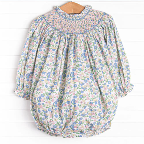 Primary Pastels Smocked Bubble, Pink – Stitchy Fish