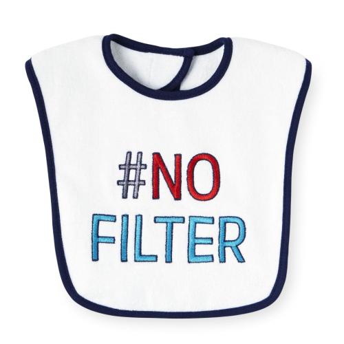 Koala Baby "#No Filter" White Pullover Bib