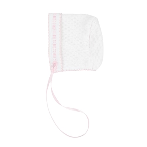 Paty Knit Eyelet Bonnet