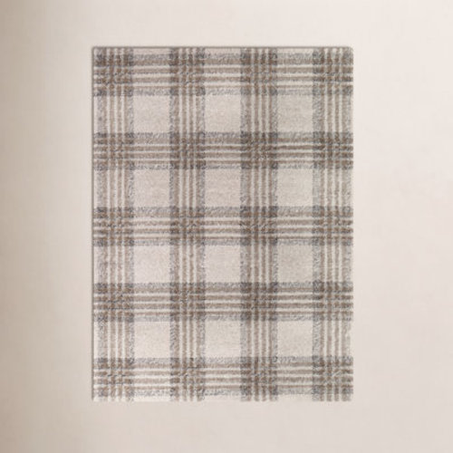 Birch Lane™ Kage Monte Brown/Gray/Black Classic Plaid Area Rug & Reviews | Wayfair